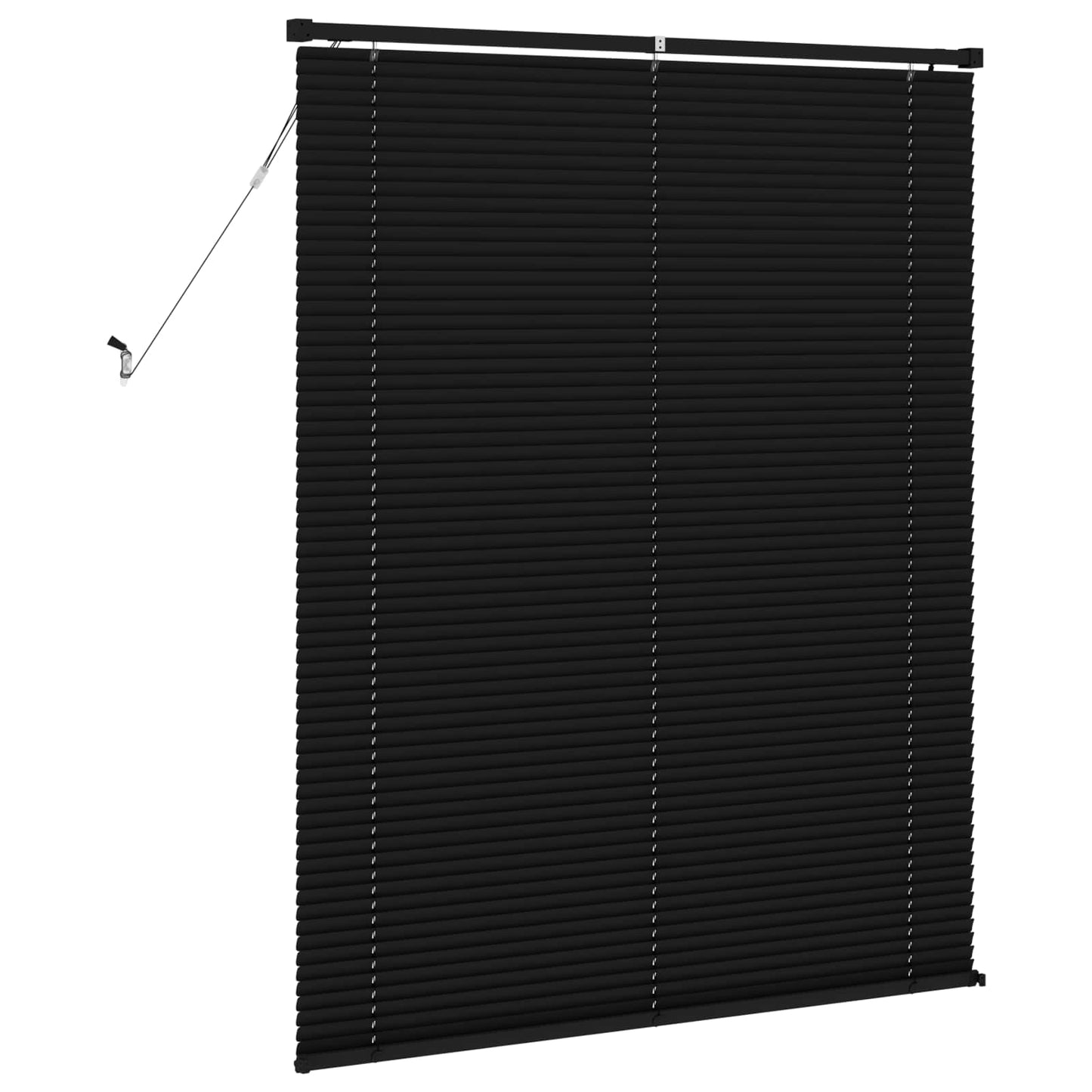 Venetian Blind Black 150 x 120 cm 25 mm PVC