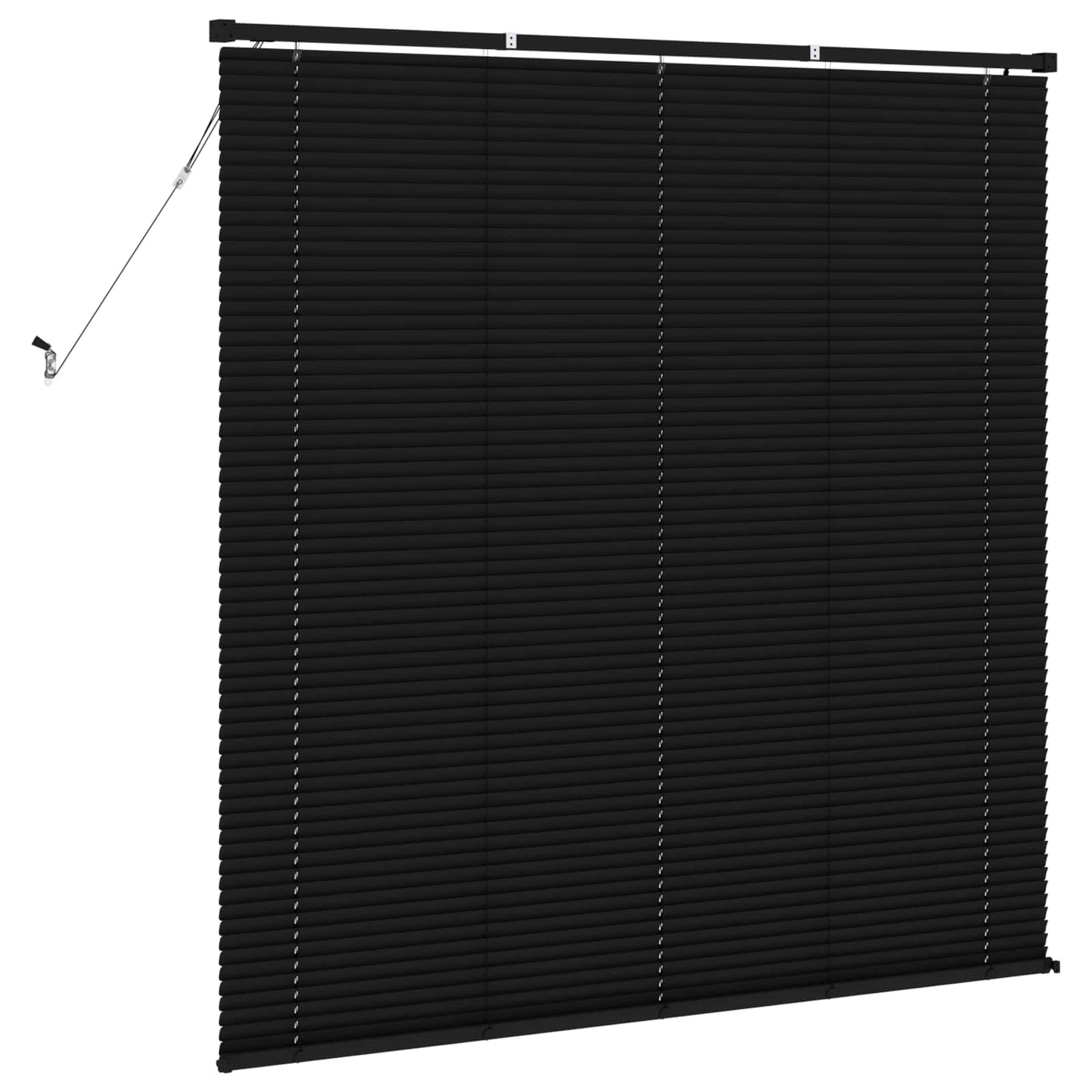 Venetian Blind Black 150 x 130 cm 25 mm PVC