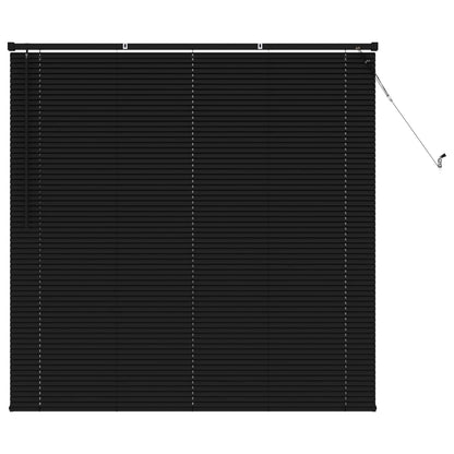 Venetian Blind Black 150 x 140 cm 25 mm PVC