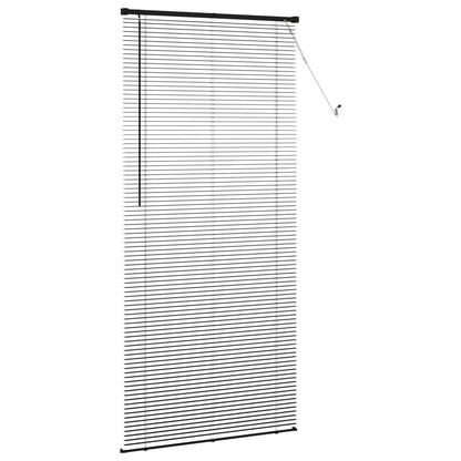 Venetian Blind Black 213 x 80 cm 25 mm PVC