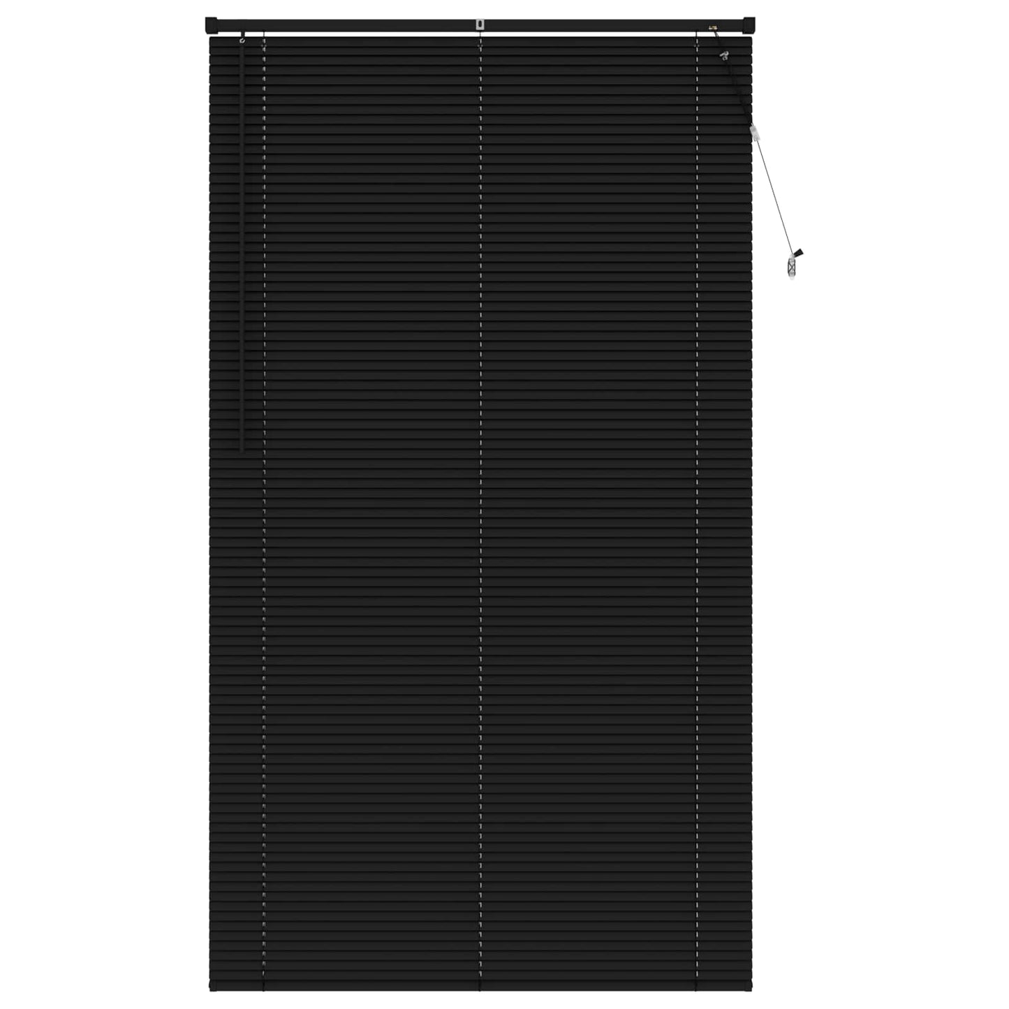 Venetian Blind Black 213 x 110 cm 25 mm PVC