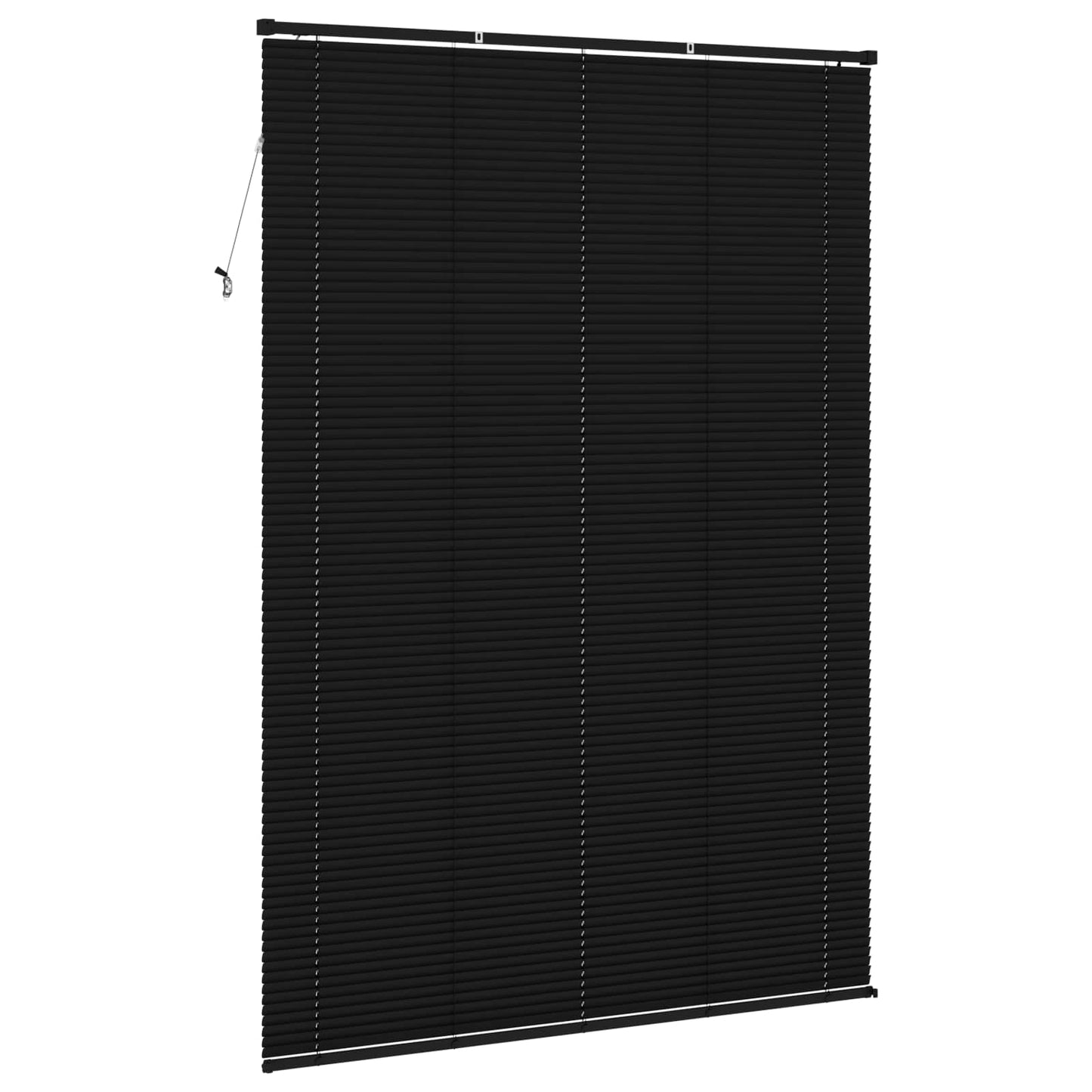 Venetian Blind Black 213 x 130 cm 25 mm PVC