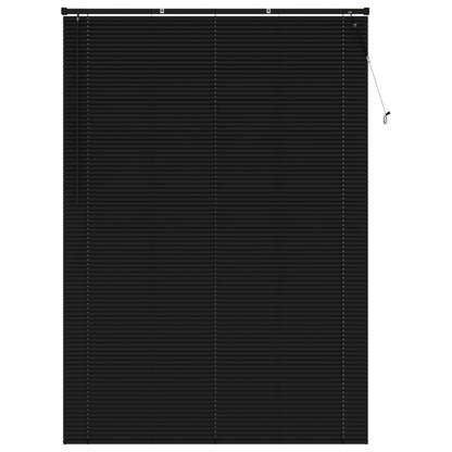 Venetian Blind Black 213 x 130 cm 25 mm PVC