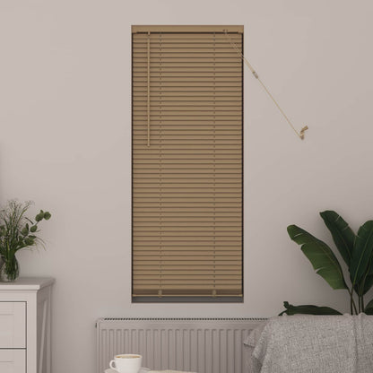Venetian Blind Light Brown with Pattern 150 x 60 cm PVC