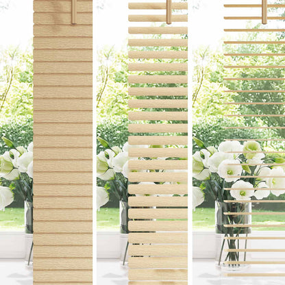 Venetian Blind Light Brown with Pattern 150 x 60 cm PVC