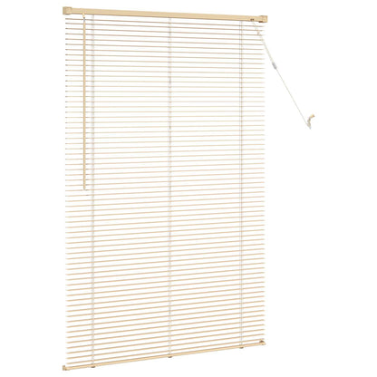 Venetian Blind Light Brown with Pattern 150 x 70 cm PVC
