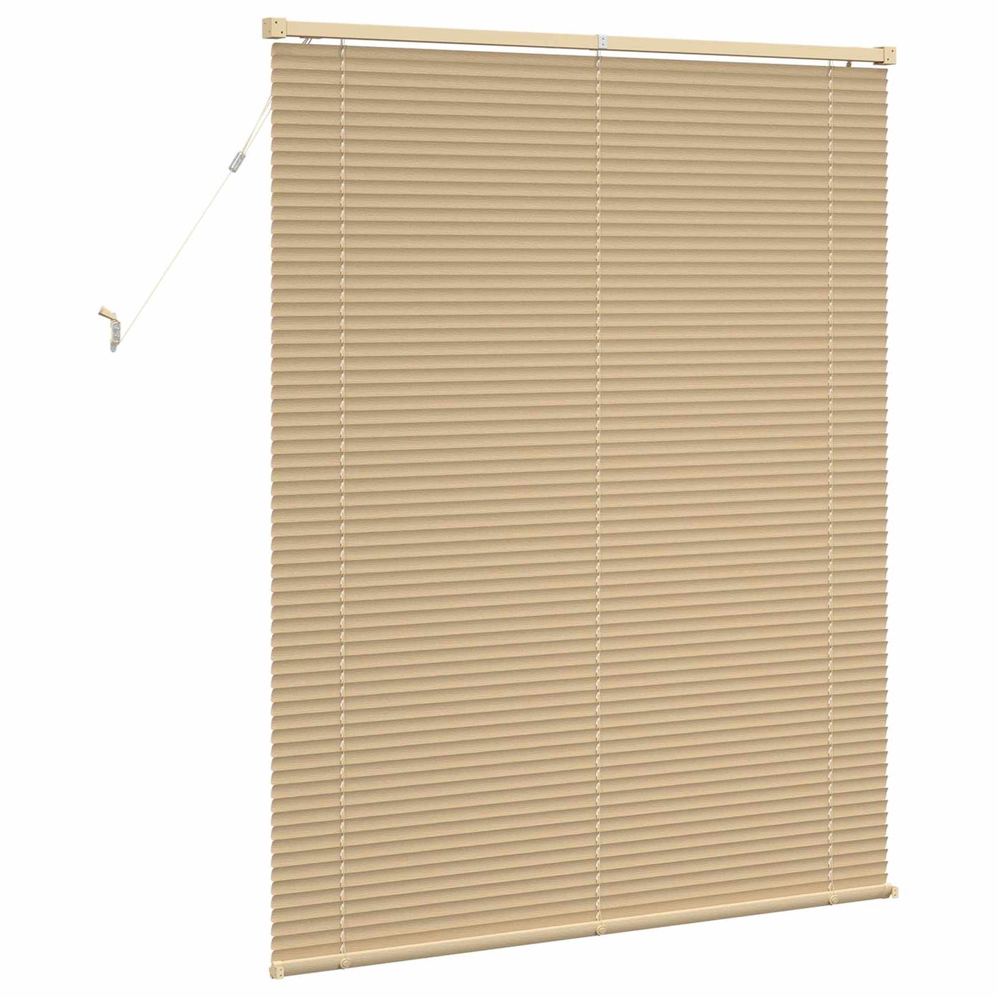 Venetian Blind Light Brown with Pattern 150 x 110 cm 25 mm PVC