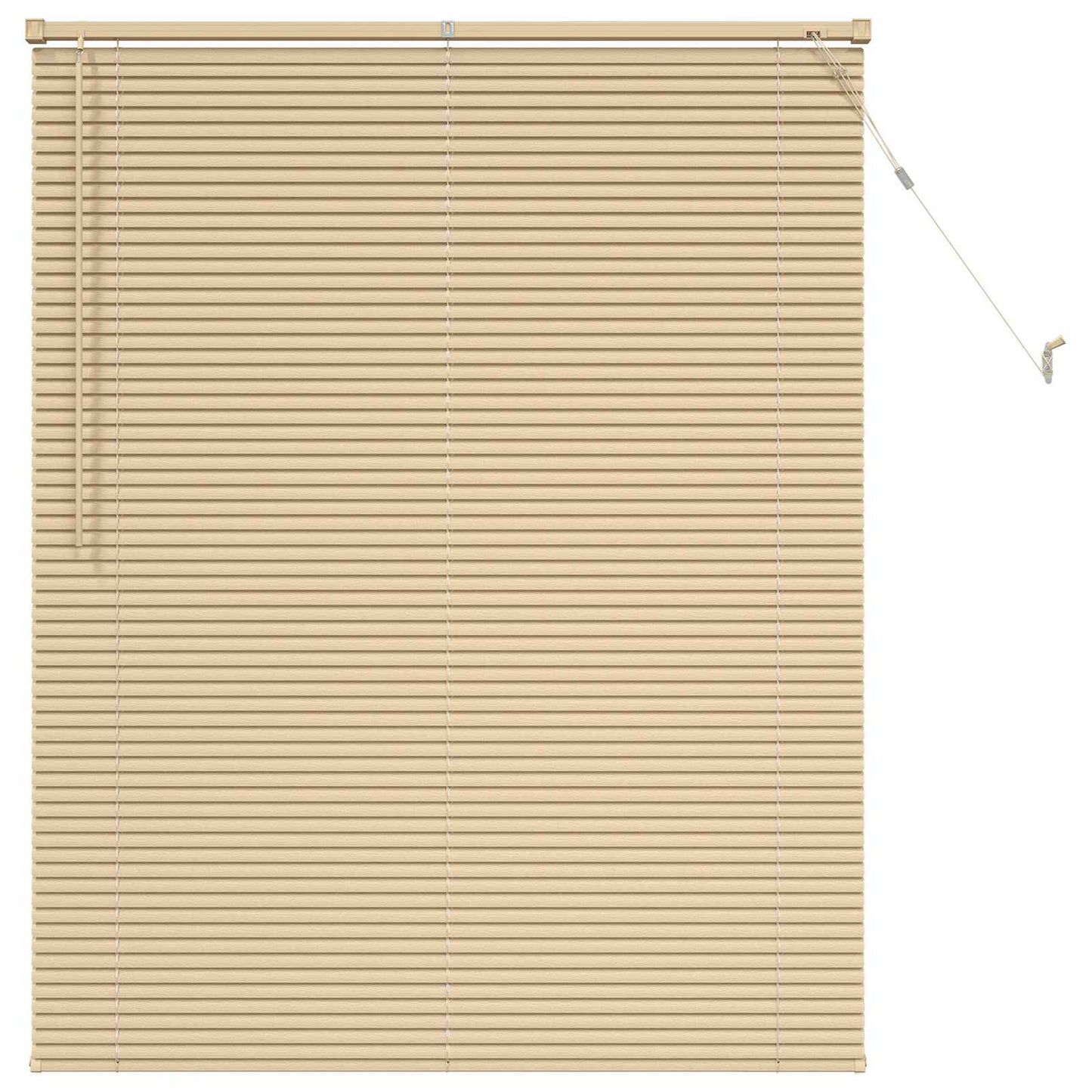 Venetian Blind Light Brown with Pattern 150 x 110 cm 25 mm PVC