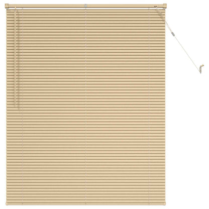 Venetian Blind Light Brown with Pattern 150 x 110 cm 25 mm PVC