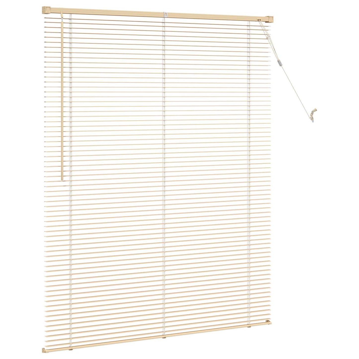 Venetian Blind Manual Light Brown with Pattern 150 x 120 cm PVC