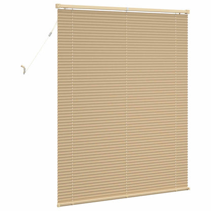 Venetian Blind Manual Light Brown with Pattern 150 x 120 cm PVC