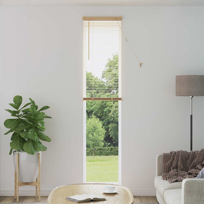 Venetian Blind Light Brown with Pattern 213 x 40 cm PVC