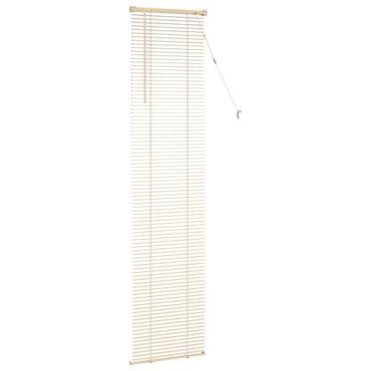 Venetian Blind Light Brown with Pattern 213 x 40 cm PVC