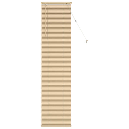 Venetian Blind Light Brown with Pattern 213 x 40 cm PVC