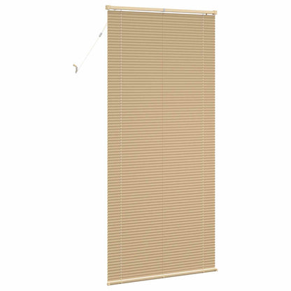 Venetian Blind Light Brown with Pattern 213 x 80 cm 25 mm PVC