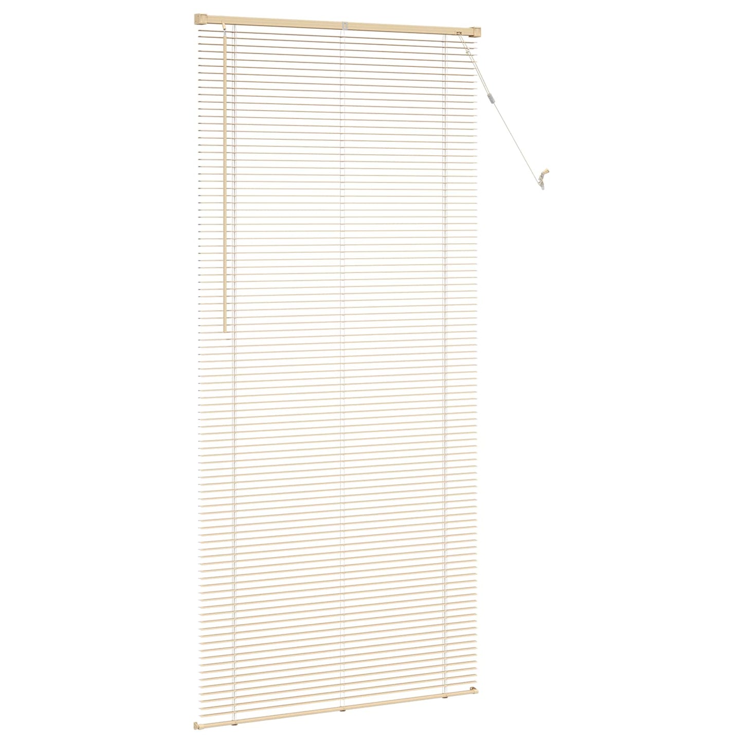 Venetian Blind Light Brown with Pattern 213 x 100 cm 25 mm PVC