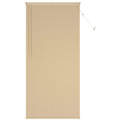 Venetian Blind Light Brown with Pattern 213 x 100 cm 25 mm PVC