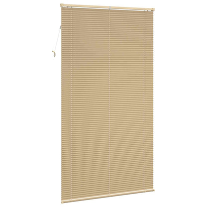 Venetian Blind Light Brown with Pattern 213 x 110 cm 25 mm PVC