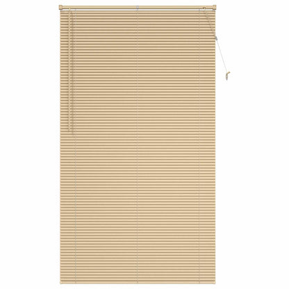 Venetian Blind Light Brown with Pattern 213 x 110 cm 25 mm PVC