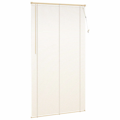 Venetian Blind Light Brown with Pattern 213 x 120 cm 25 mm PVC