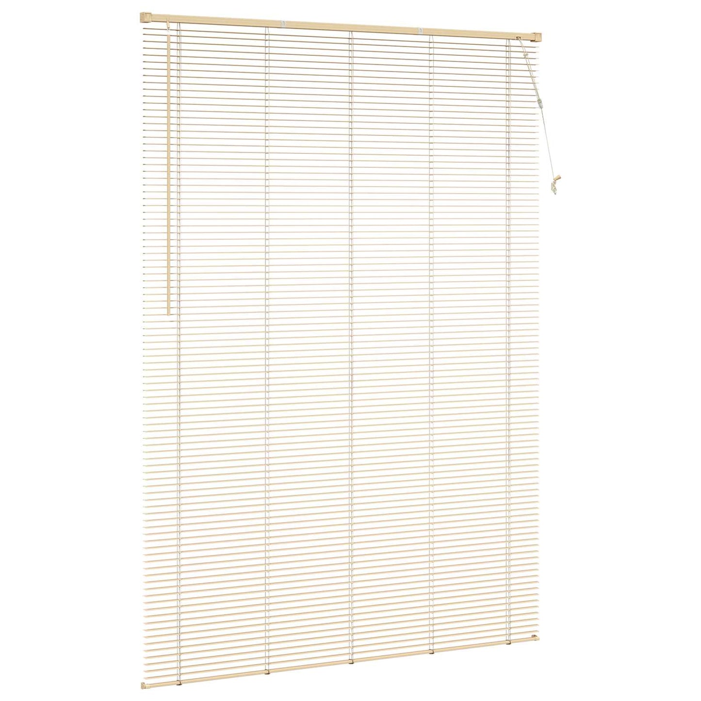 Venetian Blind Light Brown with Pattern 213 x 130 cm 25 mm PVC