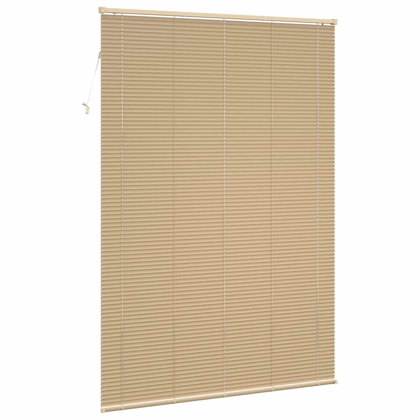 Venetian Blind Light Brown with Pattern 213 x 130 cm 25 mm PVC