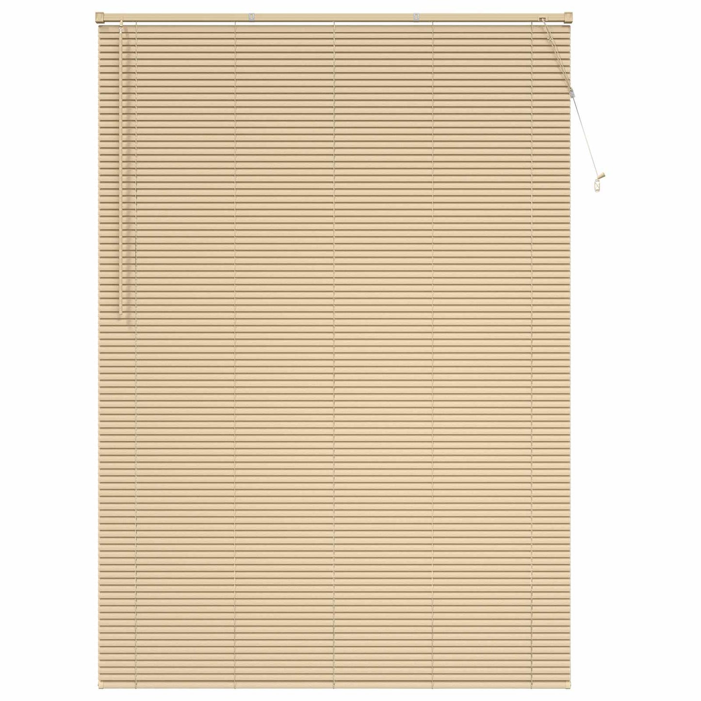 Venetian Blind Light Brown with Pattern 213 x 150 cm 25 mm PVC