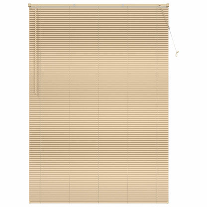 Venetian Blind Light Brown with Pattern 213 x 150 cm 25 mm PVC