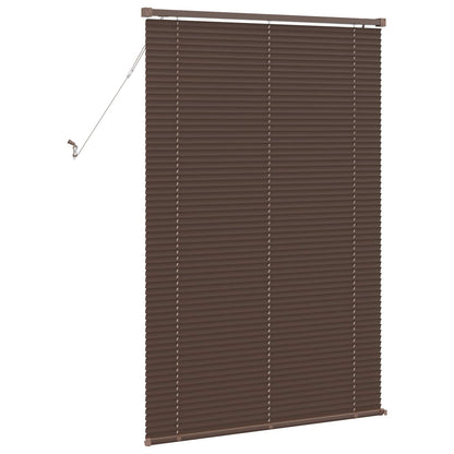 Venetian Blind Manual Dark Brown with Pattern 150 x 80 cm PVC