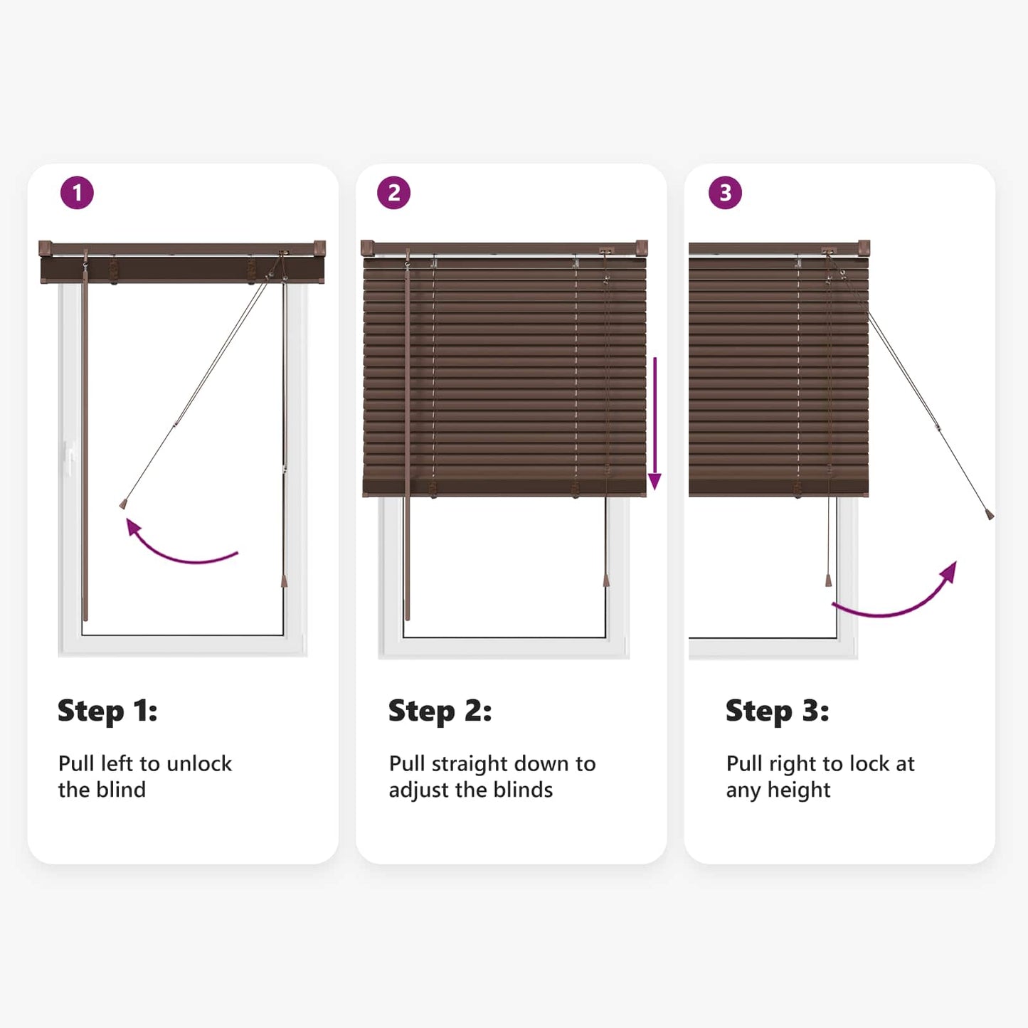 Venetian Blind Manual Dark Brown with Pattern 150 x 140 cm PVC