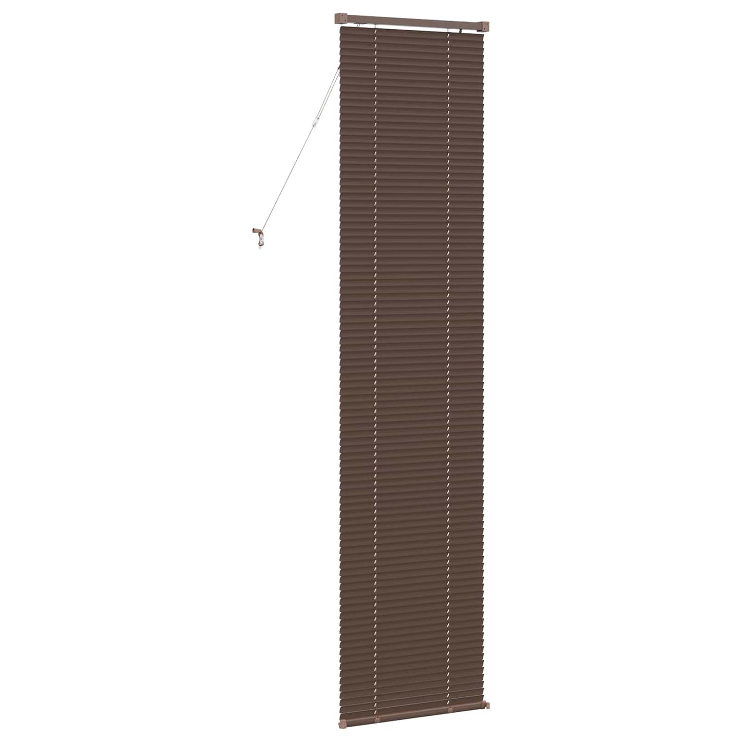 Venetian Blind Manual Dark Brown with Pattern 213 x 40 cm PVC