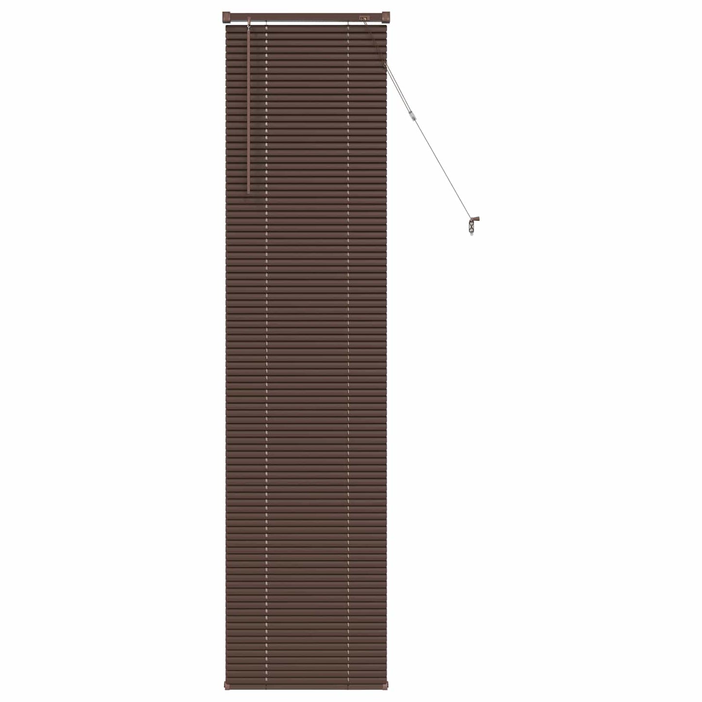 Venetian Blind Manual Dark Brown with Pattern 213 x 40 cm PVC