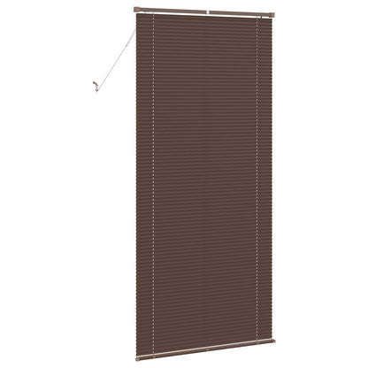 Venetian Blind Dark Brown with Pattern 213 x 80 cm 25 mm PVC