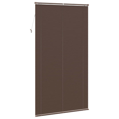Venetian Blind Dark Brown with Pattern 213 x 120 cm 25 mm PVC
