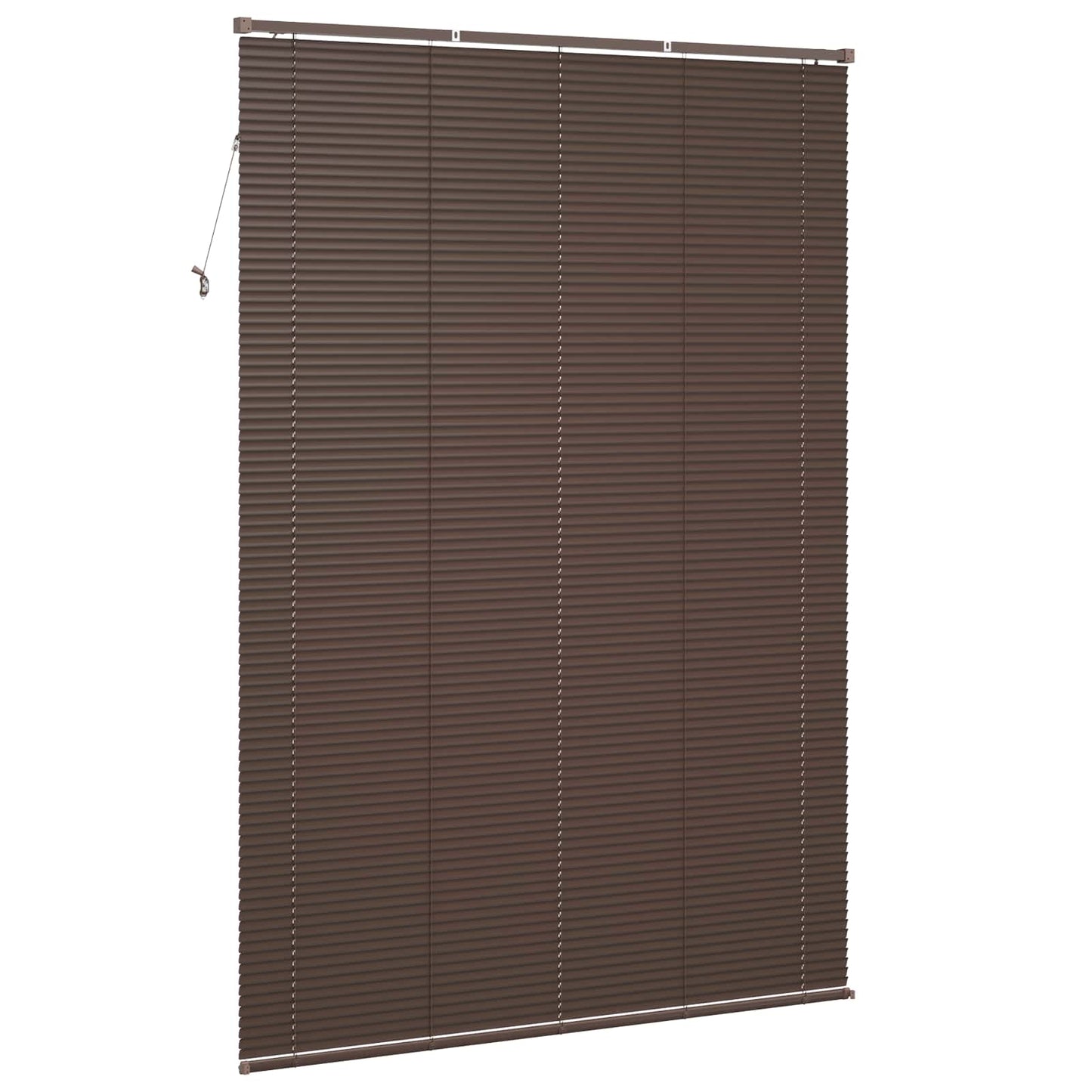 Venetian Blind Dark Brown with Pattern 213 x 130 cm 25 mm PVC