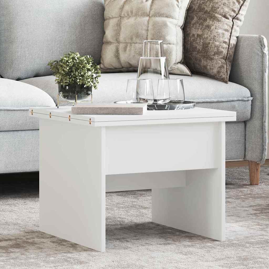 Coffee Table White 55 x 54.5 x 45 cm Engineered wood