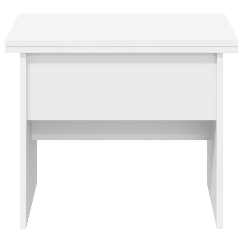 Coffee Table White 55 x 54.5 x 45 cm Engineered wood
