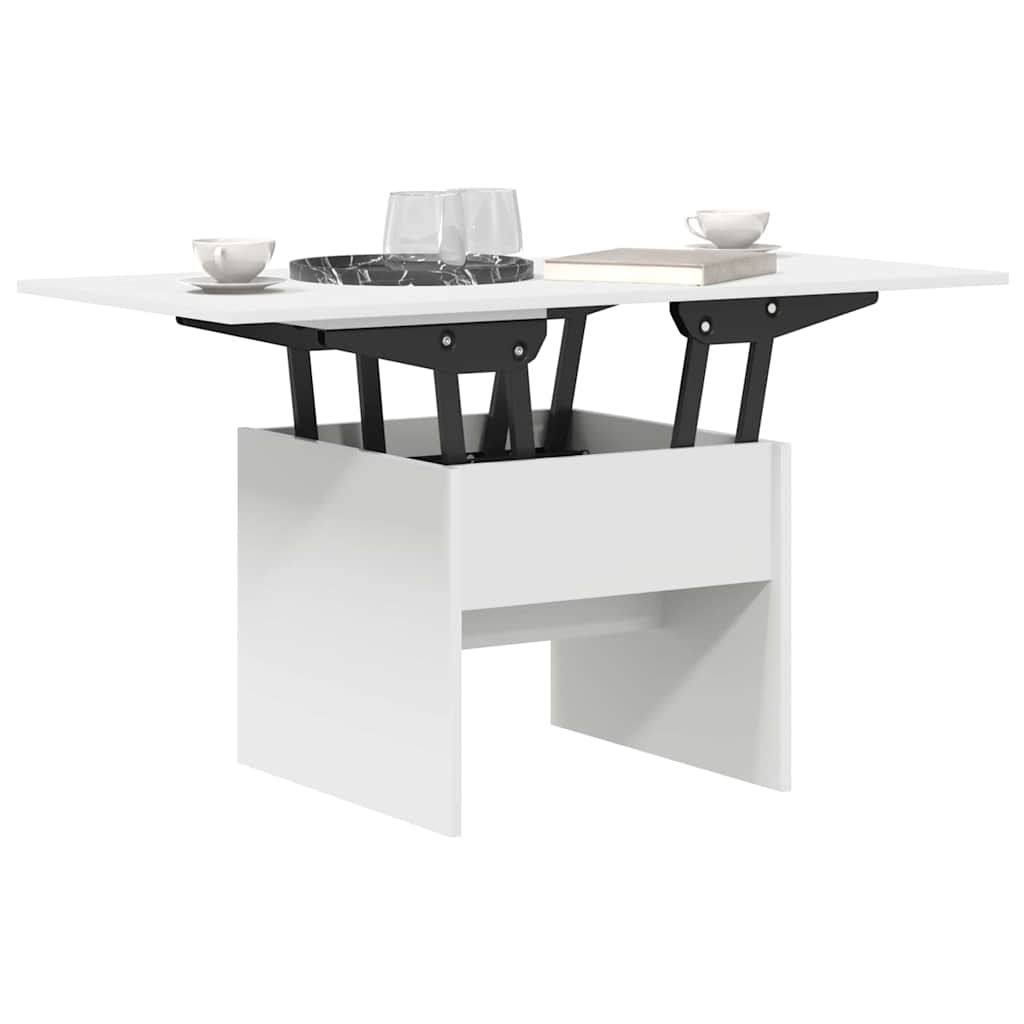 Coffee Table White 55 x 54.5 x 45 cm Engineered wood