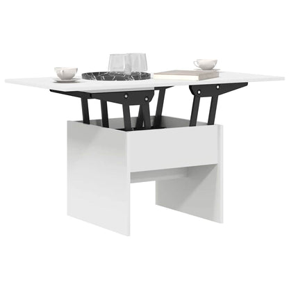 Coffee Table White 55 x 54.5 x 45 cm Engineered wood
