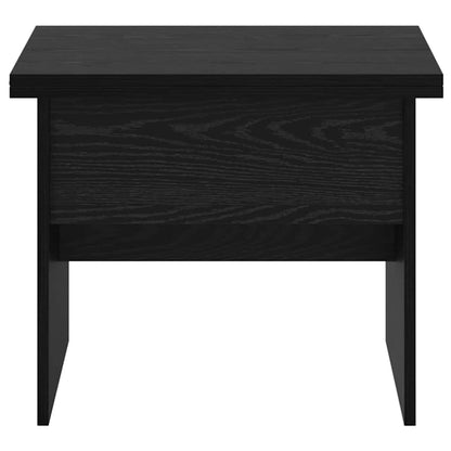 Coffee Table Black Oak 55 x 54.5 x 45 cm Engineered wood