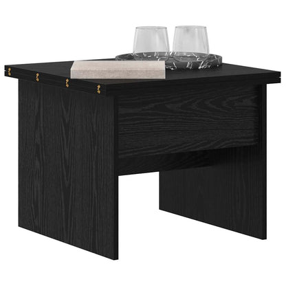 Coffee Table Black Oak 55 x 54.5 x 45 cm Engineered wood