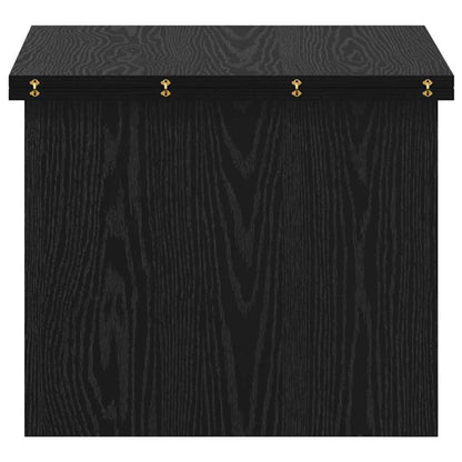 Coffee Table Black Oak 55 x 54.5 x 45 cm Engineered wood