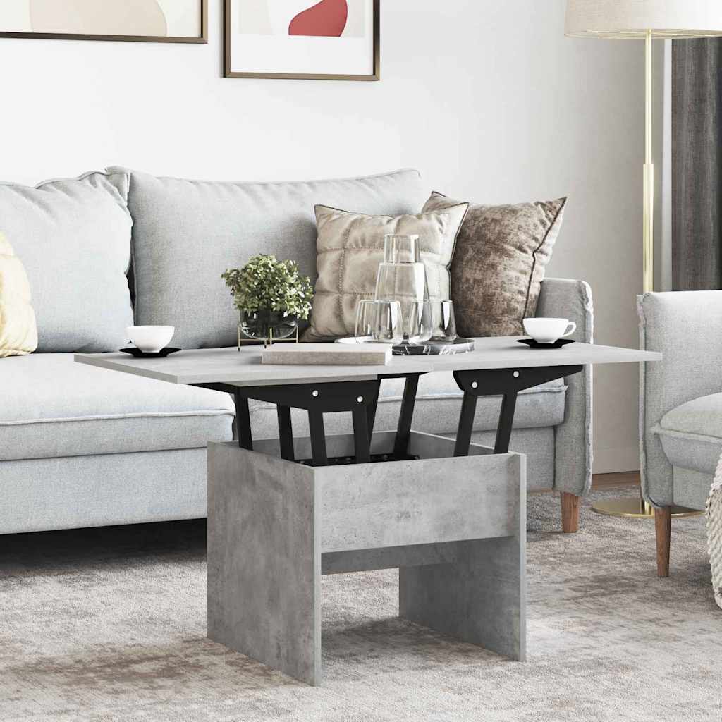 Coffee Table Concrete Grey 55 x 54.5 x 45 cm Engineered wood