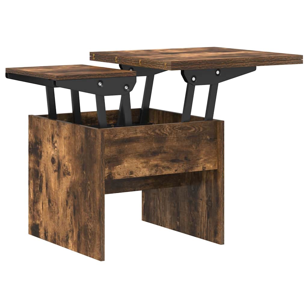 Coffee Table Smoked Oak 55 x 54.5 x 45 cm Engineered wood