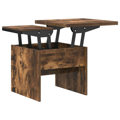 Coffee Table Smoked Oak 55 x 54.5 x 45 cm Engineered wood