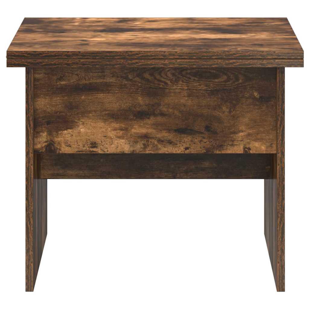 Coffee Table Smoked Oak 55 x 54.5 x 45 cm Engineered wood
