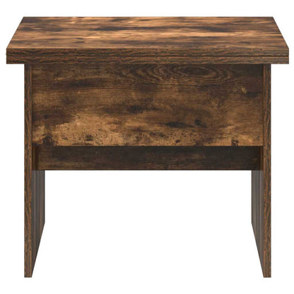 Coffee Table Smoked Oak 55 x 54.5 x 45 cm Engineered wood