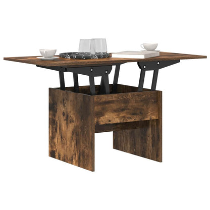 Coffee Table Smoked Oak 55 x 54.5 x 45 cm Engineered wood