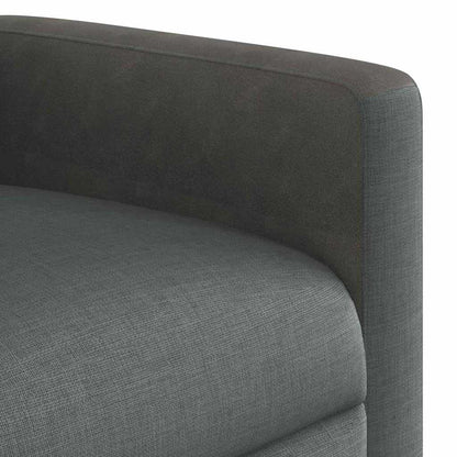 Massage Recliner Chair Dark Grey Fabric