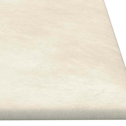 Wall Headboard 12 pcs Cream Velvet